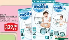 MOLFİX BEBEK BEZİ ÇEŞİTLERİ fiyat ve kampanya bilgisi